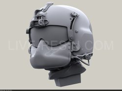 画像4: Live Resin[LRE35254]1/35  ヘリパイロットヘッド HGU/56Pヘルメット着用(3)(2種計6個)