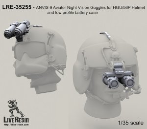 画像1: Live Resin[LRE35255]1/35  ANVIS-9暗視鏡セット(HGU/56Pヘルメット用)(7個) (1)
