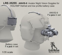 画像3: Live Resin[LRE35255]1/35  ANVIS-9暗視鏡セット(HGU/56Pヘルメット用)(7個)
