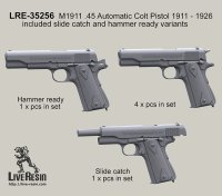 Live Resin[LRE35256]1/35  M1911コルトガバメント 1911-1926製造モデル(3種計6丁)