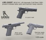 Live Resin[LRE35257]1/35  M1911A1コルトガバメント 1926年以降製造モデル(3種計6丁)