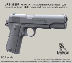 画像2: Live Resin[LRE35257]1/35  M1911A1コルトガバメント 1926年以降製造モデル(3種計6丁)