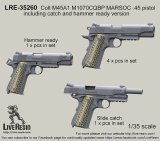 Live Resin[LRE35260]1/35  コルトM45A1CQBピストル(1)(3種計6丁)