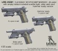 Live Resin[LRE35261]1/35  コルトM45A1CQBピストル(2)(3種計6丁)