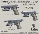 Live Resin[LRE35261]1/35  コルトM45A1CQBピストル(2)(3種計6丁)