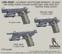 Live Resin[LRE35261]1/35  コルトM45A1CQBピストル(2)(3種計6丁)