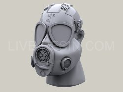 画像4: Live Resin[LRE35263]1/35  M17ガスマスク着用ヘッド(1)(5個)