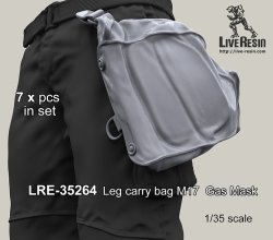 画像1: Live Resin[LRE35264]1/35  M17ガスマスク ポーチ(7個)
