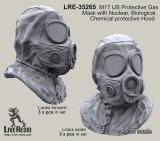 Live Resin[LRE35265]1/35  M17ガスマスク着用ヘッド(2)(6個)
