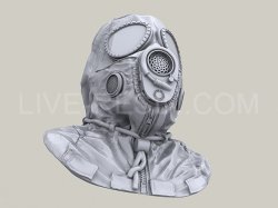 画像4: Live Resin[LRE35265]1/35  M17ガスマスク着用ヘッド(2)(6個)