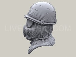 画像5: Live Resin[LRE35266]1/35  M17ガスマスク着用ヘッド(3)(6個)