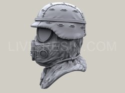 画像3: Live Resin[LRE35267]1/35  M17ガスマスク着用ヘッド(4)(6個)