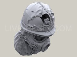 画像6: Live Resin[LRE35268]1/35  M17ガスマスク着用ヘッド(5)(5個)