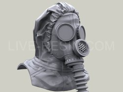 画像3: Live Resin[LRE35271]1/35  PMG-2ガスマスク着用ヘッド(3)(6個)