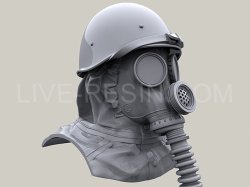 画像3: Live Resin[LRE35272]1/35  PMG-2ガスマスク着用ヘッド(4)(6個)