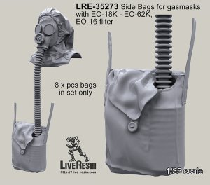 画像1: Live Resin[LRE35273]1/35  PMG-2ガスマスク用サイドポーチ(8個) (1)