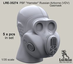 画像2: Live Resin[LRE35274]1/35  ロシア空挺隊”ハムスター”ガスマスク着用ヘッド(1)(5個)
