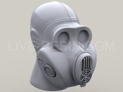 画像4: Live Resin[LRE35274]1/35  ロシア空挺隊”ハムスター”ガスマスク着用ヘッド(1)(5個)