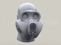 画像6: Live Resin[LRE35274]1/35  ロシア空挺隊”ハムスター”ガスマスク着用ヘッド(1)(5個)