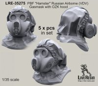 Live Resin[LRE35275]1/35  ロシア空挺隊”ハムスター”ガスマスク着用ヘッド(2)(5個)