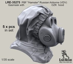 画像2: Live Resin[LRE35275]1/35  ロシア空挺隊”ハムスター”ガスマスク着用ヘッド(2)(5個)