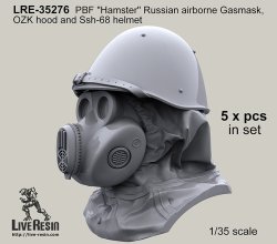 画像2: Live Resin[LRE35276]1/35  ロシア空挺隊”ハムスター”ガスマスク着用ヘッド(3)(5個)