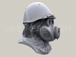 画像3: Live Resin[LRE35276]1/35  ロシア空挺隊”ハムスター”ガスマスク着用ヘッド(3)(5個)