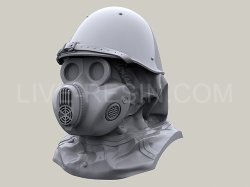 画像4: Live Resin[LRE35276]1/35  ロシア空挺隊”ハムスター”ガスマスク着用ヘッド(3)(5個)