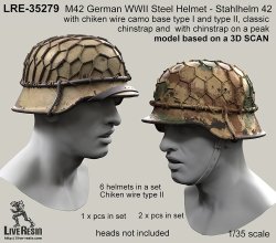 画像1: Live Resin[LRE35279]1/35  WWII独 M42ヘルメット(2)(6個)