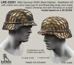 画像2: Live Resin[LRE35281]1/35  WWII独 M42ヘルメット(4)(6個)