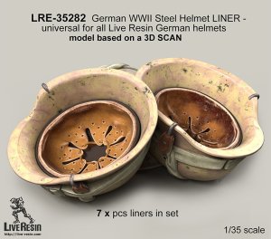 画像1: Live Resin[LRE35282]1/35  WWII独 M42ヘルメット 内側ライナー(7個) (1)