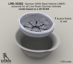 画像2: Live Resin[LRE35282]1/35  WWII独 M42ヘルメット 内側ライナー(7個)
