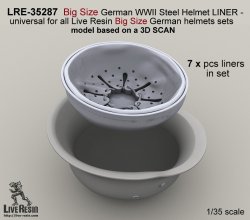 画像2: Live Resin[LRE35287]1/35  WWII独 M42ヘルメット(大) 内側ライナー(7個)