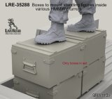 Live Resin[LRE35288]1/35  ハンヴィー射手用踏み台ボックスセット
