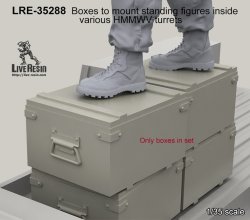 画像1: Live Resin[LRE35288]1/35  ハンヴィー射手用踏み台ボックスセット