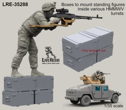 画像2: Live Resin[LRE35288]1/35  ハンヴィー射手用踏み台ボックスセット