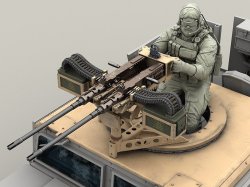 画像7: Live Resin[LRE35290]1/35  ハンヴィー用M2 .50口径連装機銃セット(2)