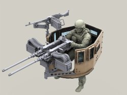 画像8: Live Resin[LRE35290]1/35  ハンヴィー用M2 .50口径連装機銃セット(2)