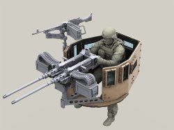画像11: Live Resin[LRE35290]1/35  ハンヴィー用M2 .50口径連装機銃セット(2)