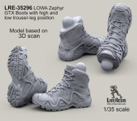 Live Resin[LRE35296]1/35  LOWA Zephyr GTXブーツセット(6体分)