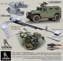 画像1: Live Resin[LRE35301]1/35  現用露 ティグルM装甲車用 12.7mm機銃遠隔操作銃塔(1)