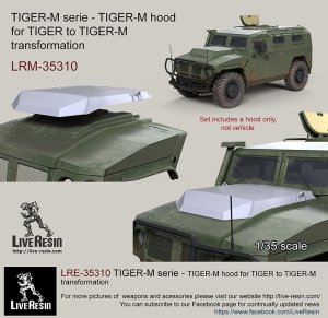 画像1: Live Resin[LRE35310]1/35  現用露 ティグルM装甲車用 エンジンフード改造セット (1)