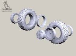 画像7: Live Resin[LRE35312]1/35  現用露 ティグルM装甲車用 自重変形タイヤ(1両分)