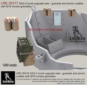 画像1: Live Resin[LRE35317]1/35 SAGII 装甲銃塔 アクセサリーセット (1)