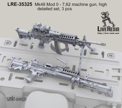 画像1: Live Resin[LRE35325]1/35 Mk48 Mod0 機銃セット(3丁)