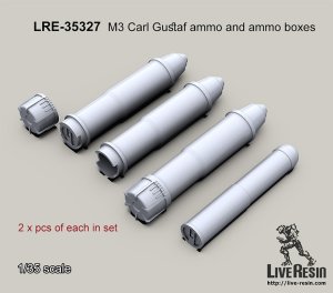 画像1: Live Resin[LRE35327]1/35 M3カールグスタフ無反動砲 弾薬セット(4種各2発) (1)