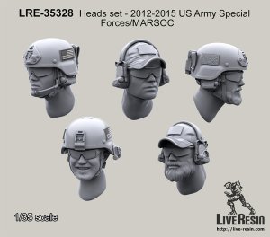 画像1: Live Resin[LRE35328]1/35　現用米兵ヘッドセット13(5個)特殊部隊 (1)