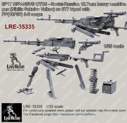 画像2: Live Resin[LRE35335]1/35 6P17 NSV-NSVS UTES - Soviet-Russian 12.7mm calibre heavy machine gun (Nikitin Sokolov Volkov) on 6T7 tripod with SPP(10P50) 3-6 scope