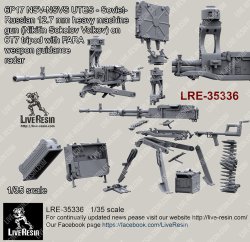 画像2: Live Resin[LRE35336]1/35 6P17 NSV-NSVS UTES - Soviet-Russian 12.7mm calibre heavy machine gun (Nikitin Sokolov Volkov) on 6T7 tripod with FARA weapon guidance radar