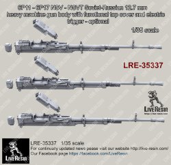 画像2: Live Resin[LRE35337]1/35 6P11 - 6P17 NSV - NSVT Soviet-Russian 12.7mm calibre heavy machine gun body with functional top cover and electric trigger - optional